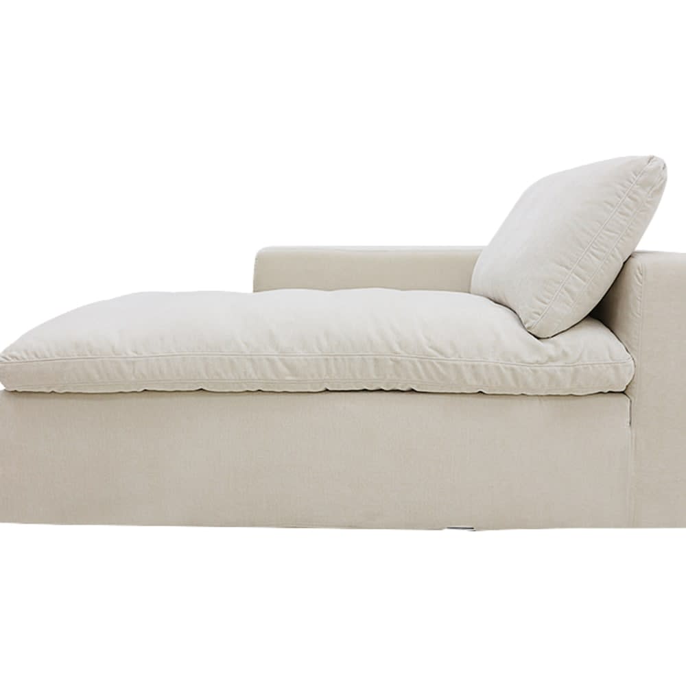 Cloud Deep Chaise Left Module Muse Flax color Muse Flax