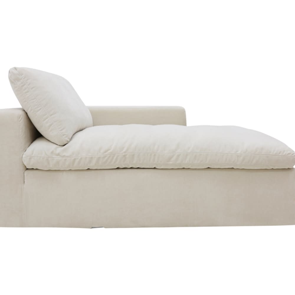 Cloud Deep Chaise Right Module Muse Flax color Muse Flax