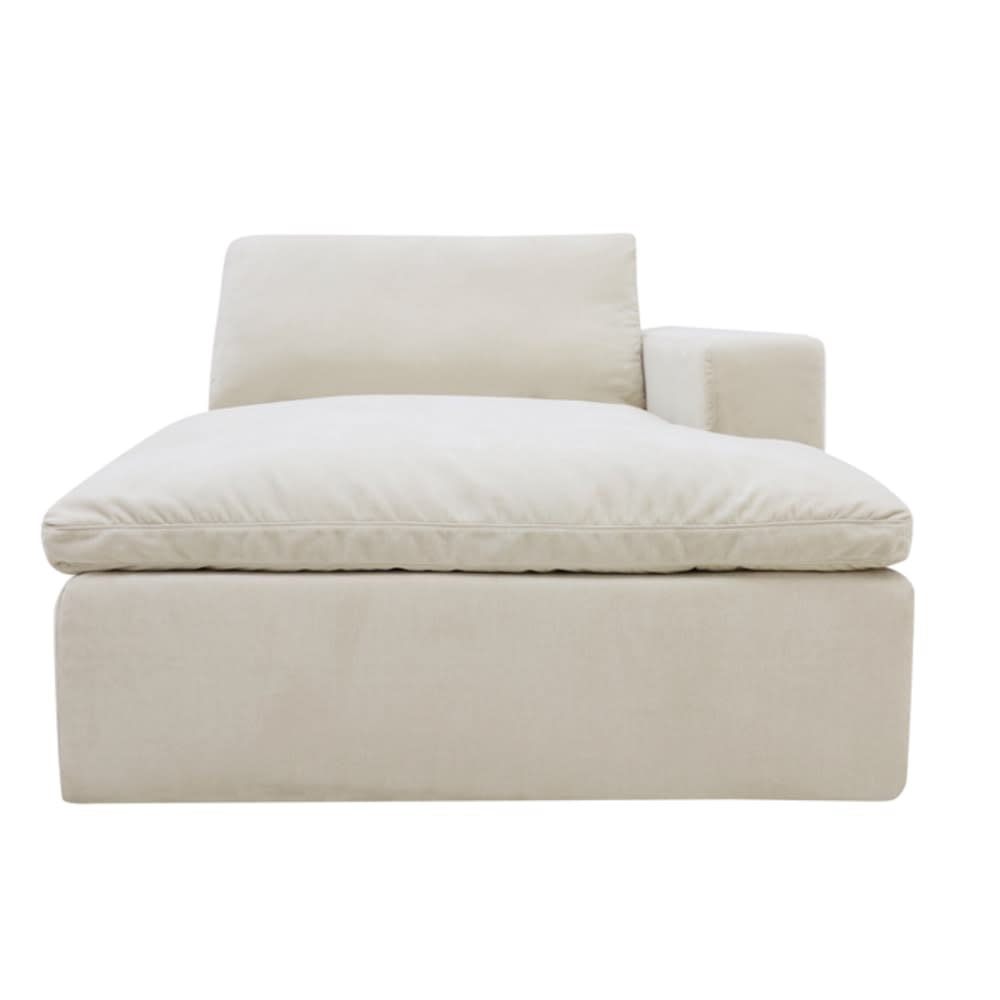 Cloud Deep Chaise Right Module Muse Flax color Muse Flax