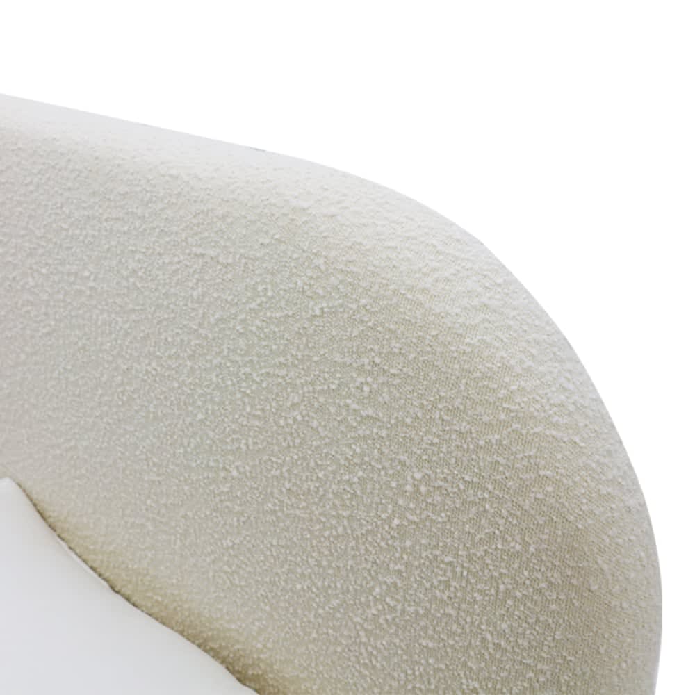 Capri Gas Lift Bed Boucle Ivory Double color Ivory