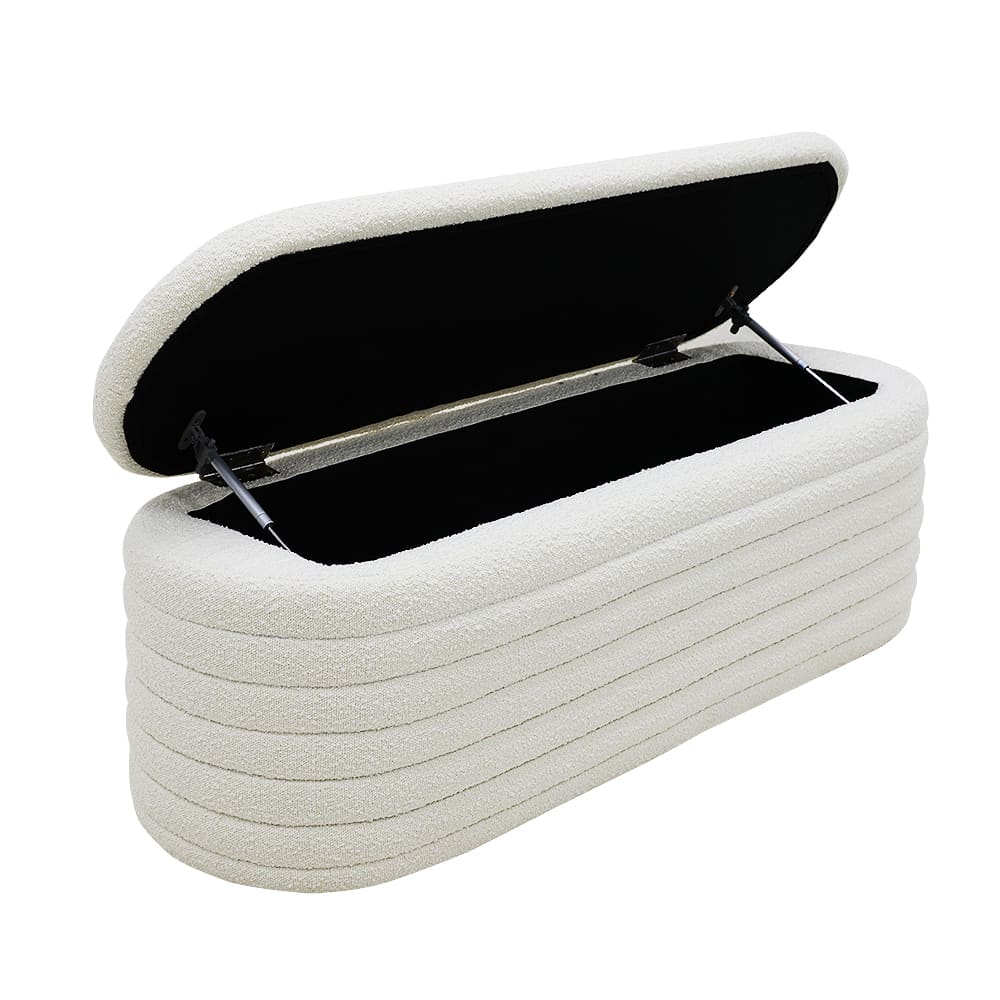 Topia Blanket Box Boucle Ivory color Boucle Ivory