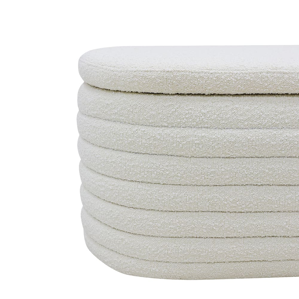 Topia Blanket Box Boucle Ivory color Boucle Ivory