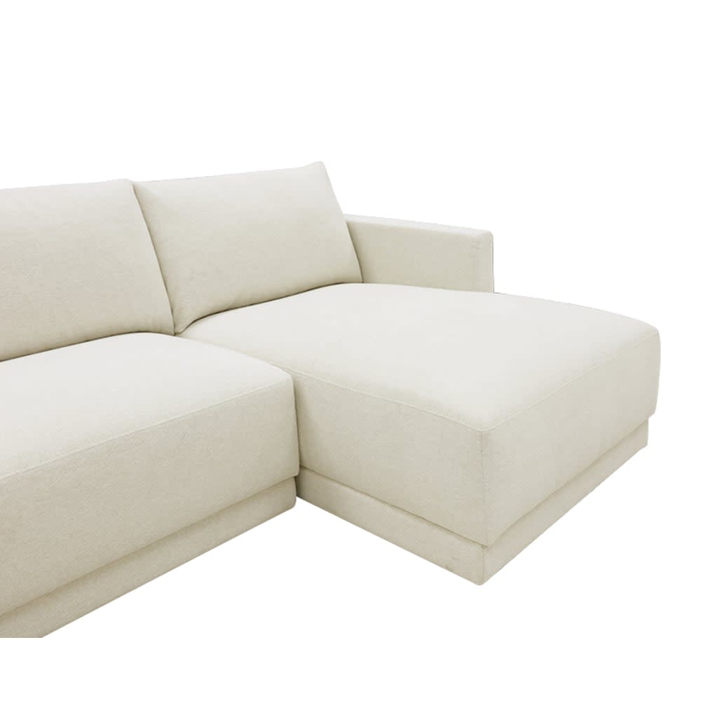 Haven Apt California Ivory Chaise Sofa Right Facing - 3 Seater color California Ivory