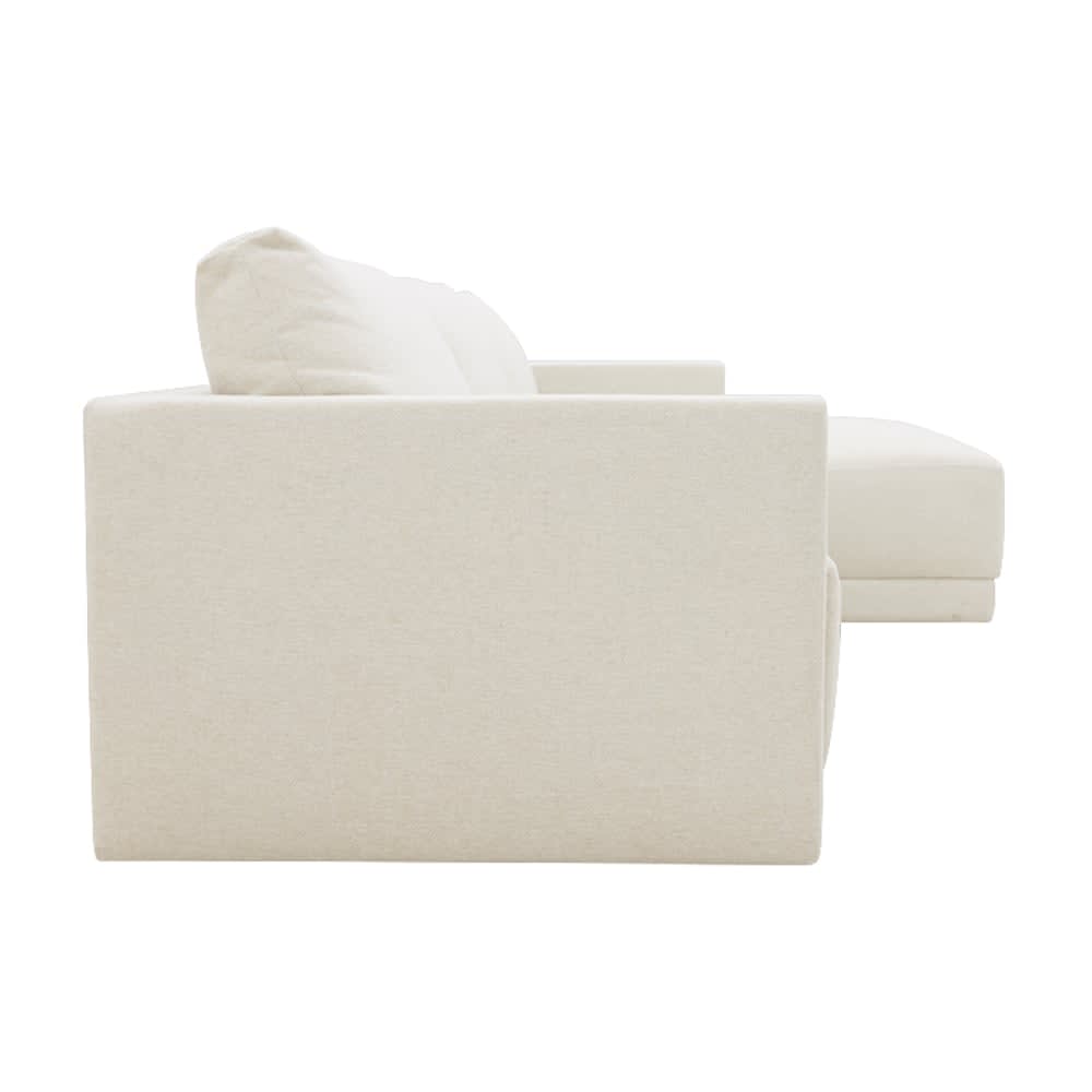 Haven Apt California Ivory Chaise Sofa Right Facing - 3 Seater color California Ivory