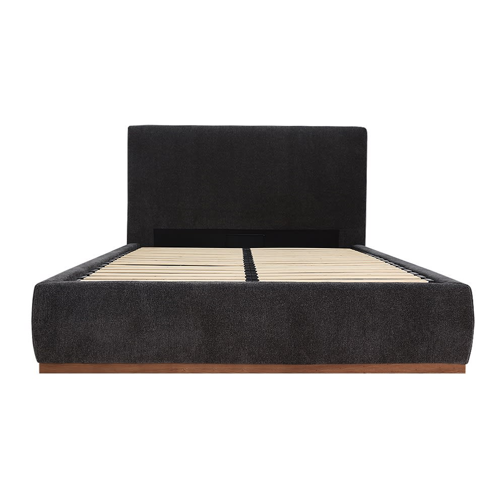 Haven Dark Gas Lift Bed California Charcoal color California Charcoal