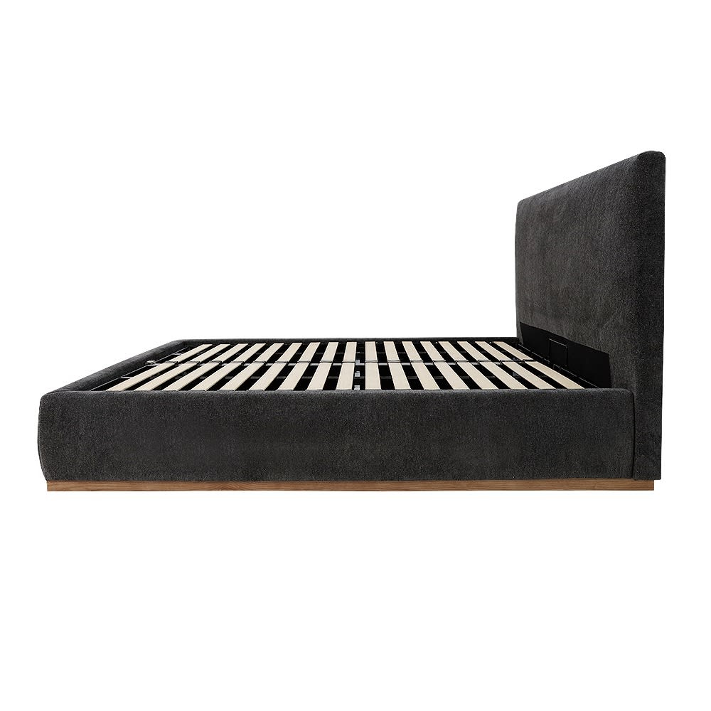 Haven Dark Gas Lift Bed California Charcoal color California Charcoal