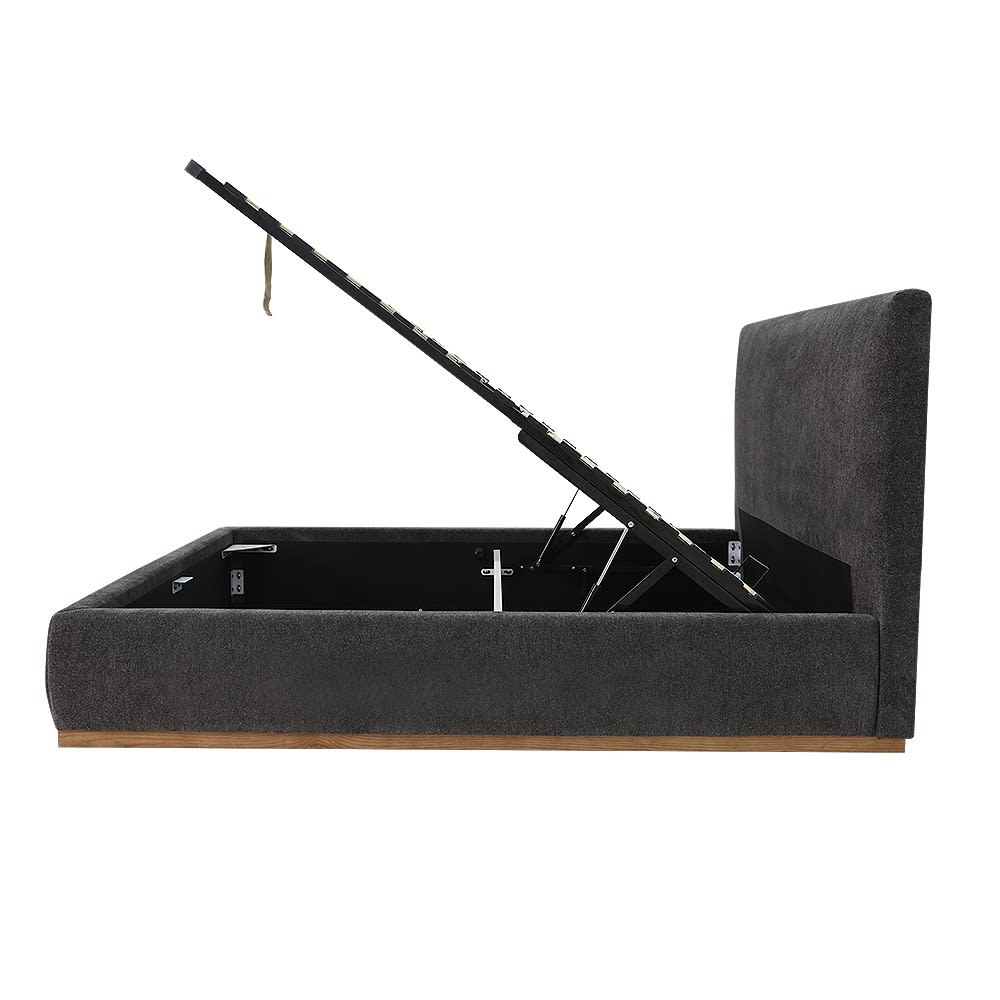 Haven Dark Gas Lift Bed California Charcoal color California Charcoal