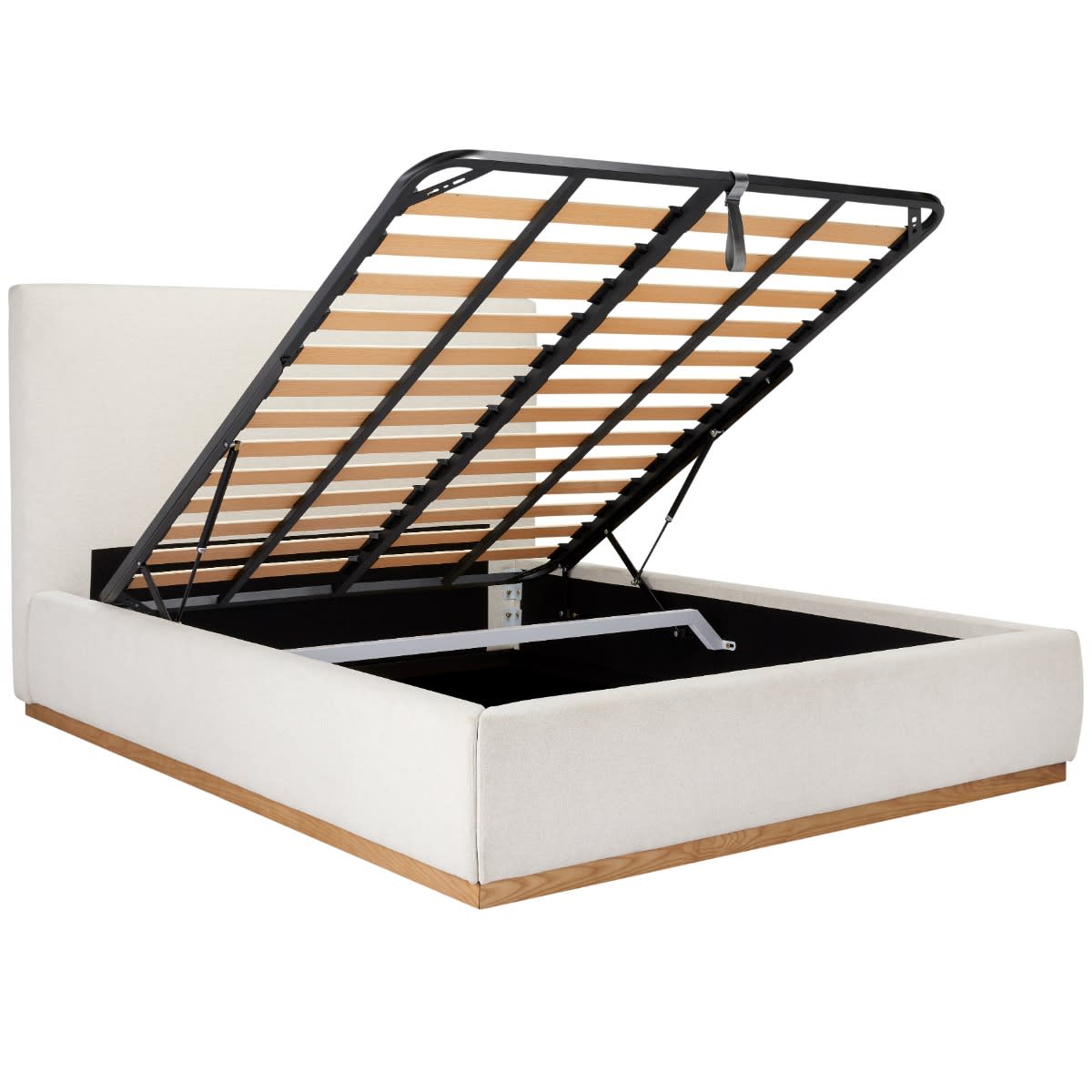 Haven Gas Lift Bed California Ivory King color California Ivory