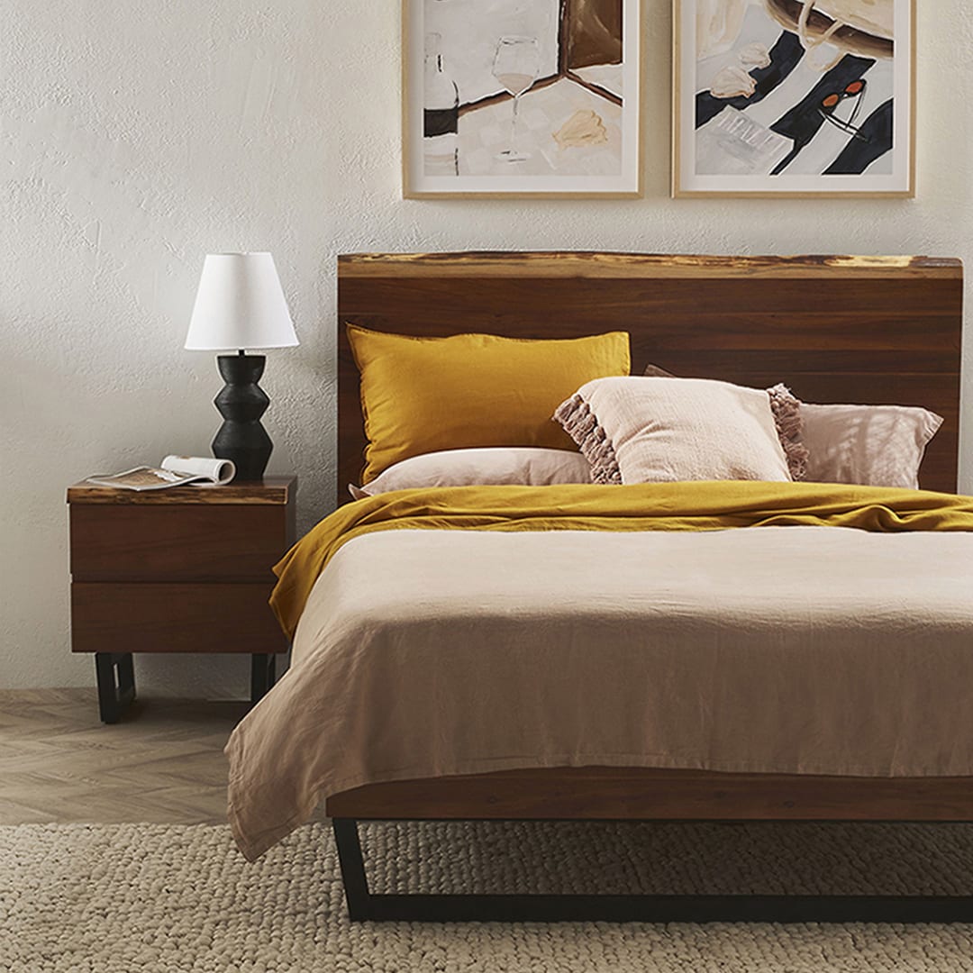 Croft Australian Blackwood Bed Frame color Blackwood