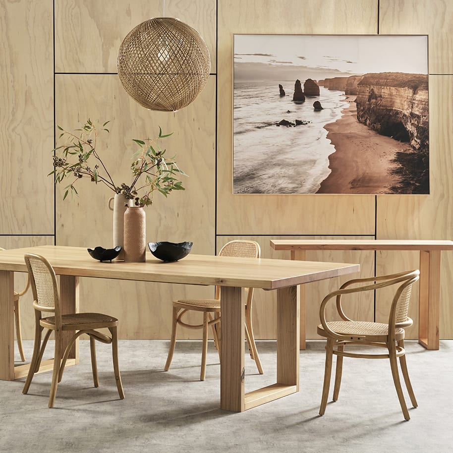 Clemence Dining Table color Natural