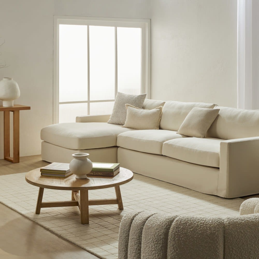 Sunday Tribute Ice Chaise Sofa - 3 Seater 