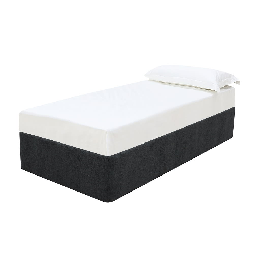 Leo Bed Base California Charcoal color California Charcoal