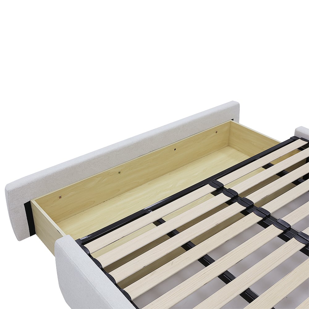 Lucy Drawer Bed California Ivory - Queen color California Ivory