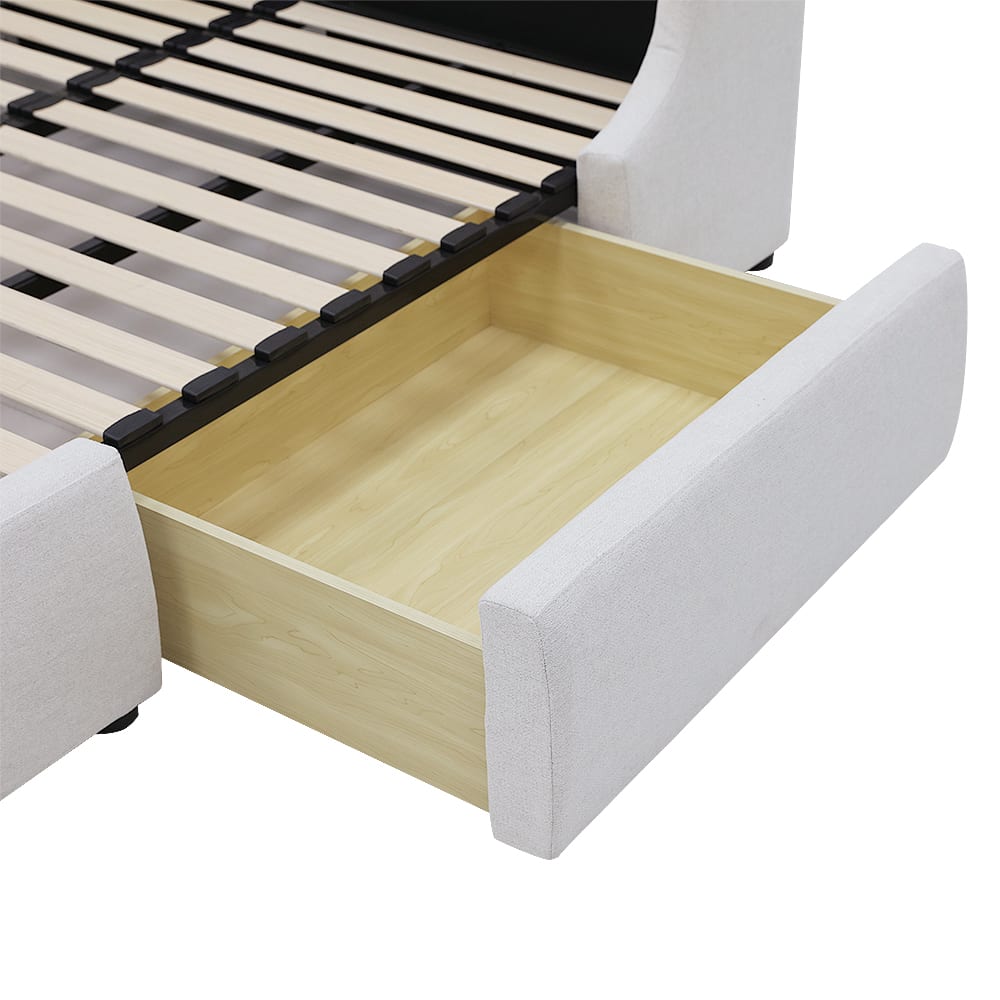 Lucy Drawer Bed California Ivory - King color California Ivory