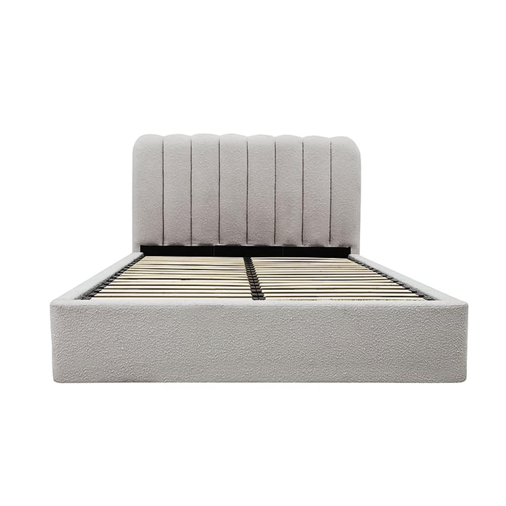 Maeve Gas Lift Bed Boucle Pumice Single color Pumice