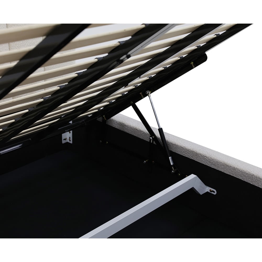 Maeve Gas Lift Bed Boucle Pumice Single color Pumice