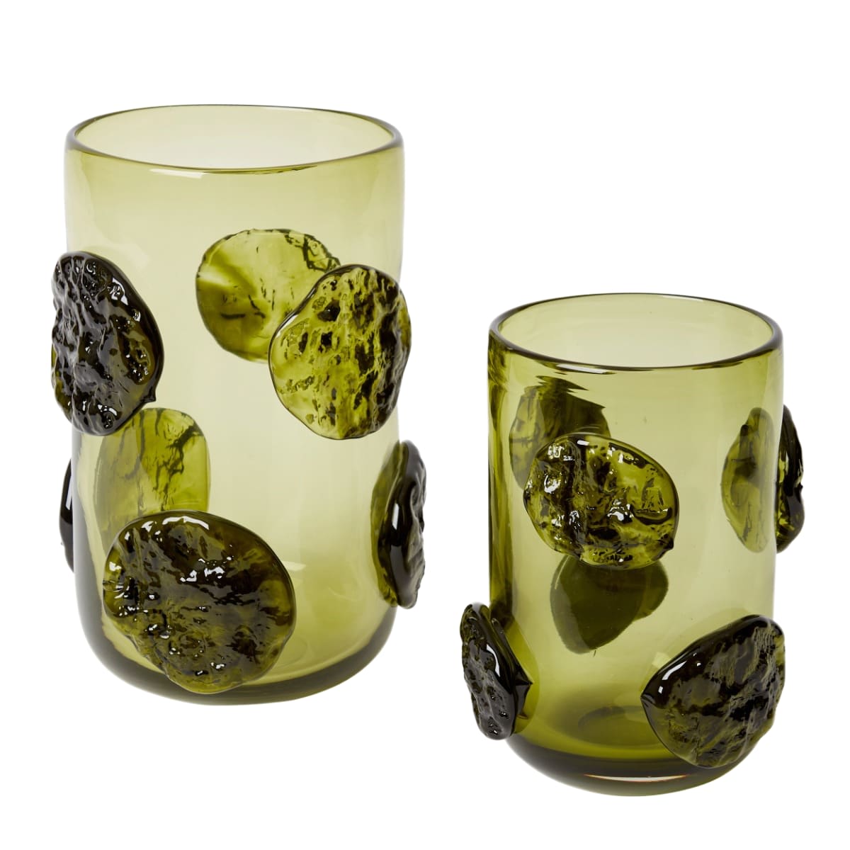 Mansa Vase Glass Green - 27cm color Green