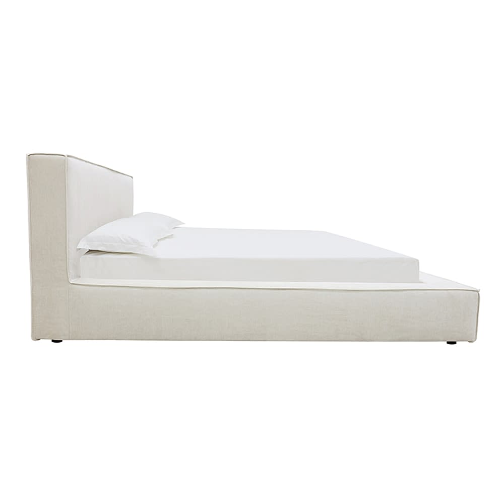 Riley Muse Flax King Bed Frame color Muse Flax