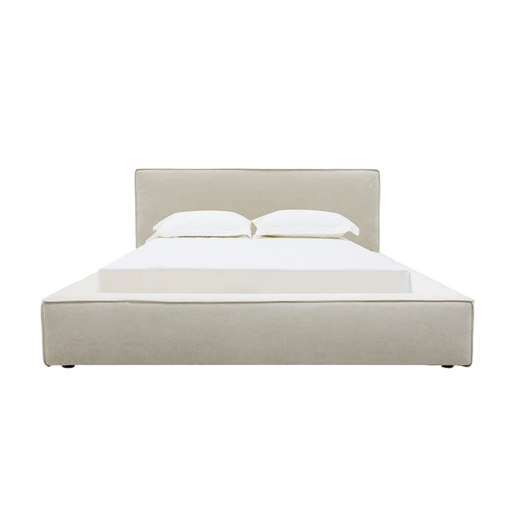 Riley Muse Flax King Bed Frame color Muse Flax