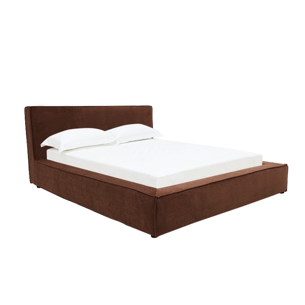 Riley Muse Rust Queen Bed Slip Cover color Muse Rust