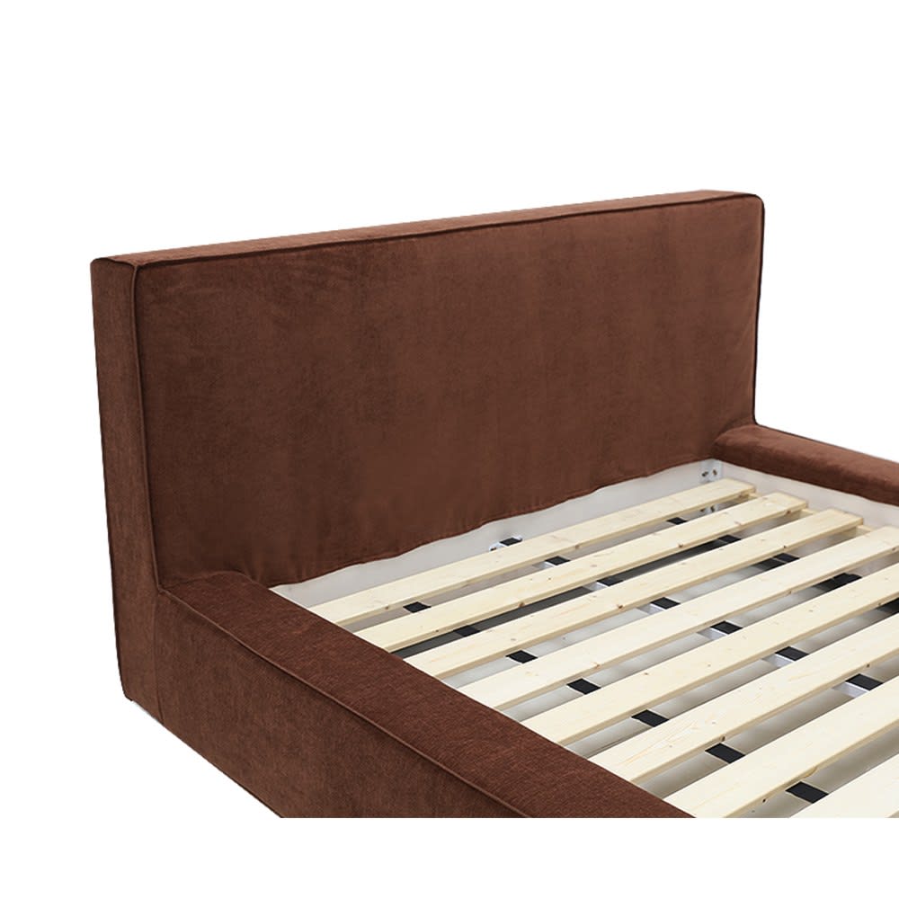 Riley Muse Rust Queen Bed Frame color Muse Rust