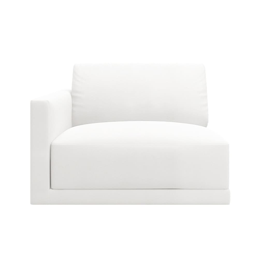 Haven Muse Frost Left Arm Facing Chair Module color Muse Frost