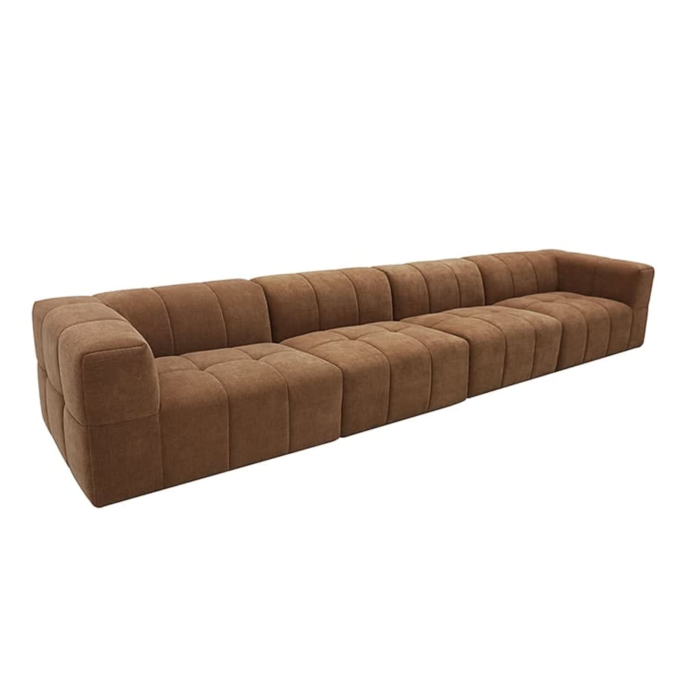 Lucello Tribute Chestnut Modular Sofa - 4 Piece color Tribute Chestnut