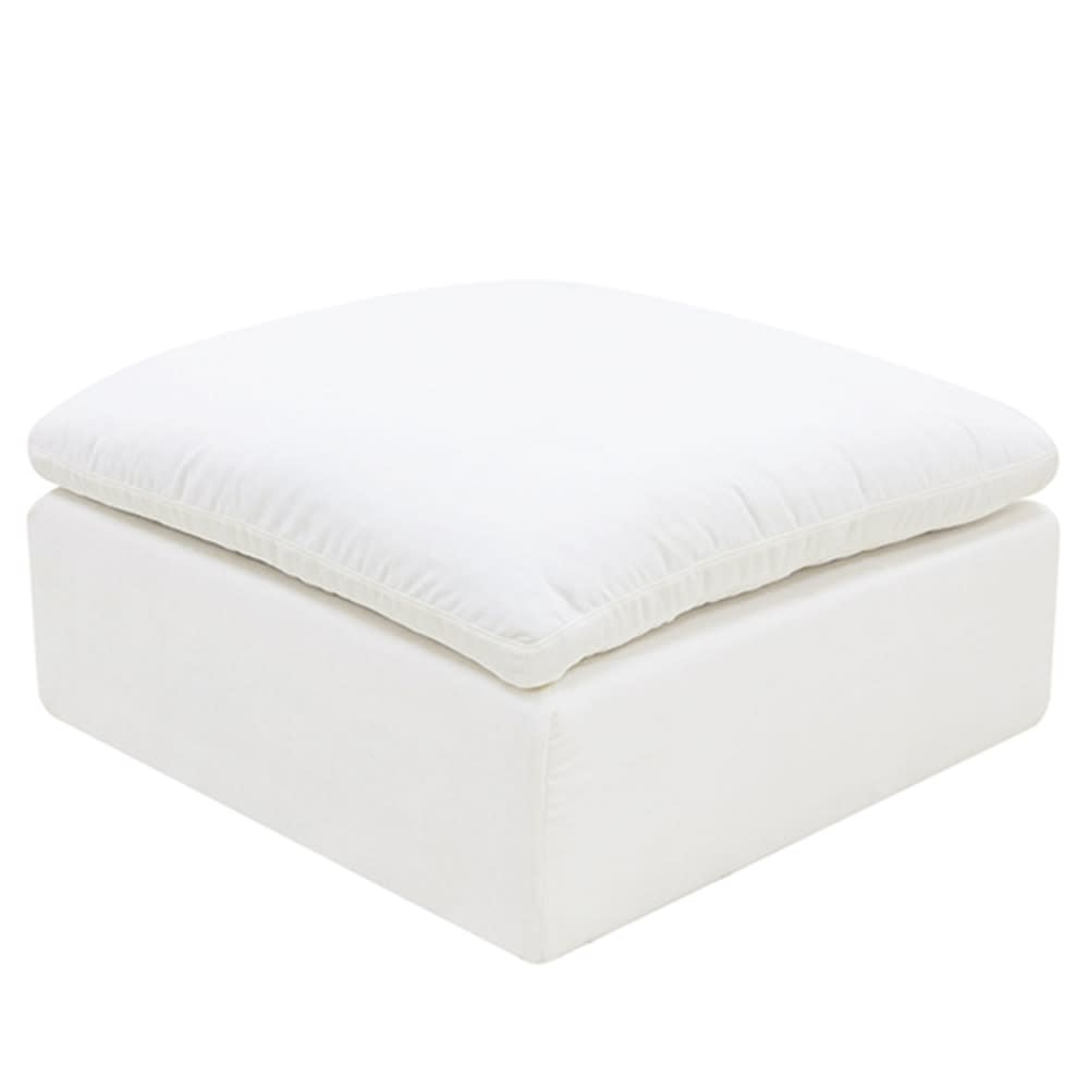 Cloud Deep Ottoman Cover Module Slip Cover Muse Frost color Muse Frost