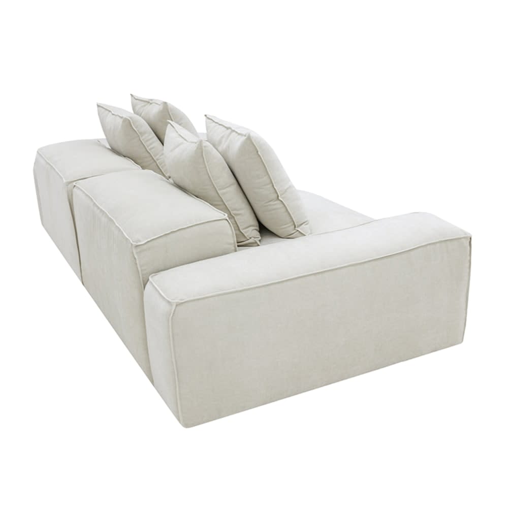 Riley Muse Flax Modular Sofa - 2 Seater color Muse Flax