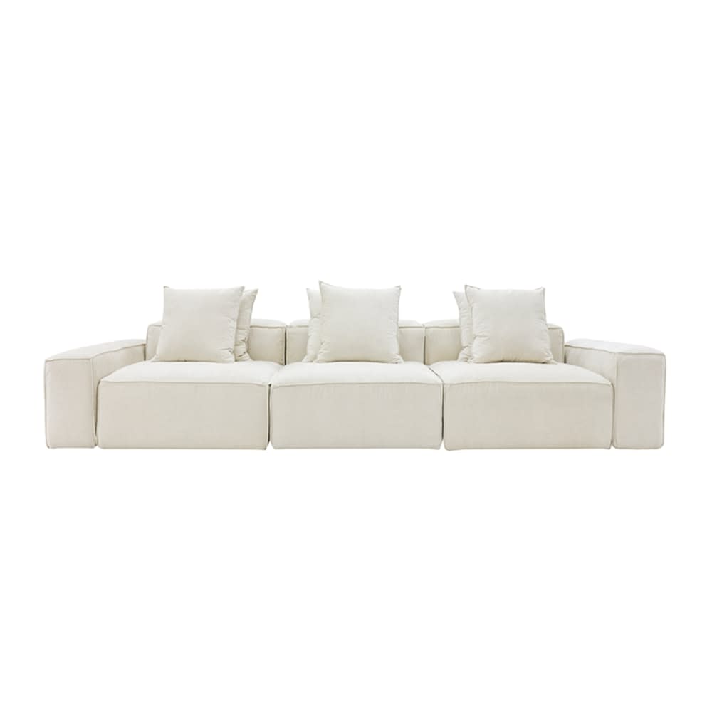 Riley Muse Flax Modular Sofa - 3 Seater color Muse Flax