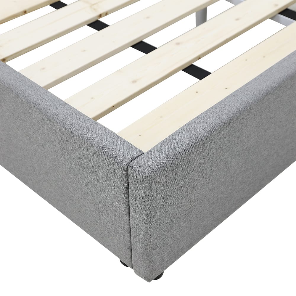 Samson Bed View Steel King Single color View Steel