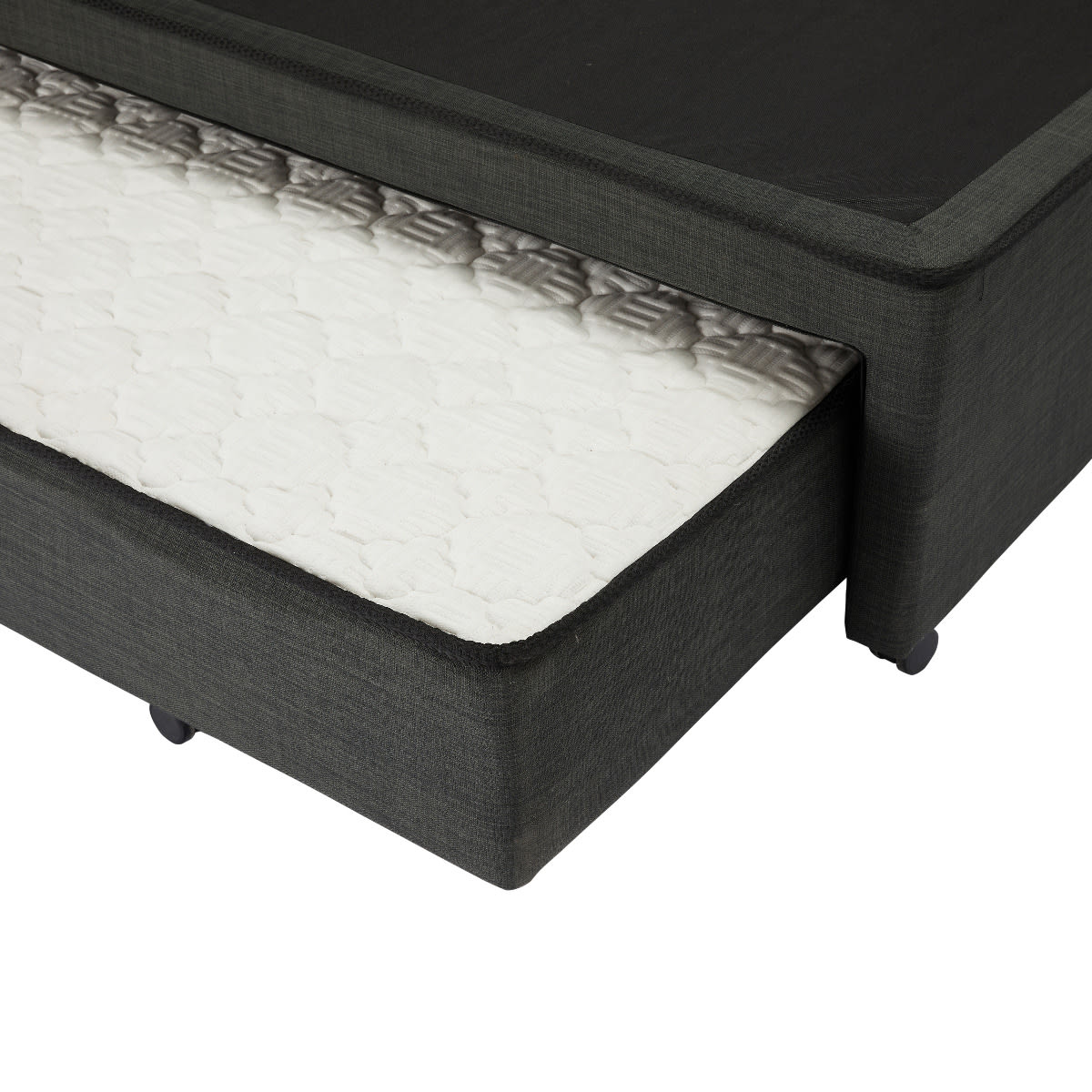 Trundle Base Charcoal (With Legs) King Single color Charcoal