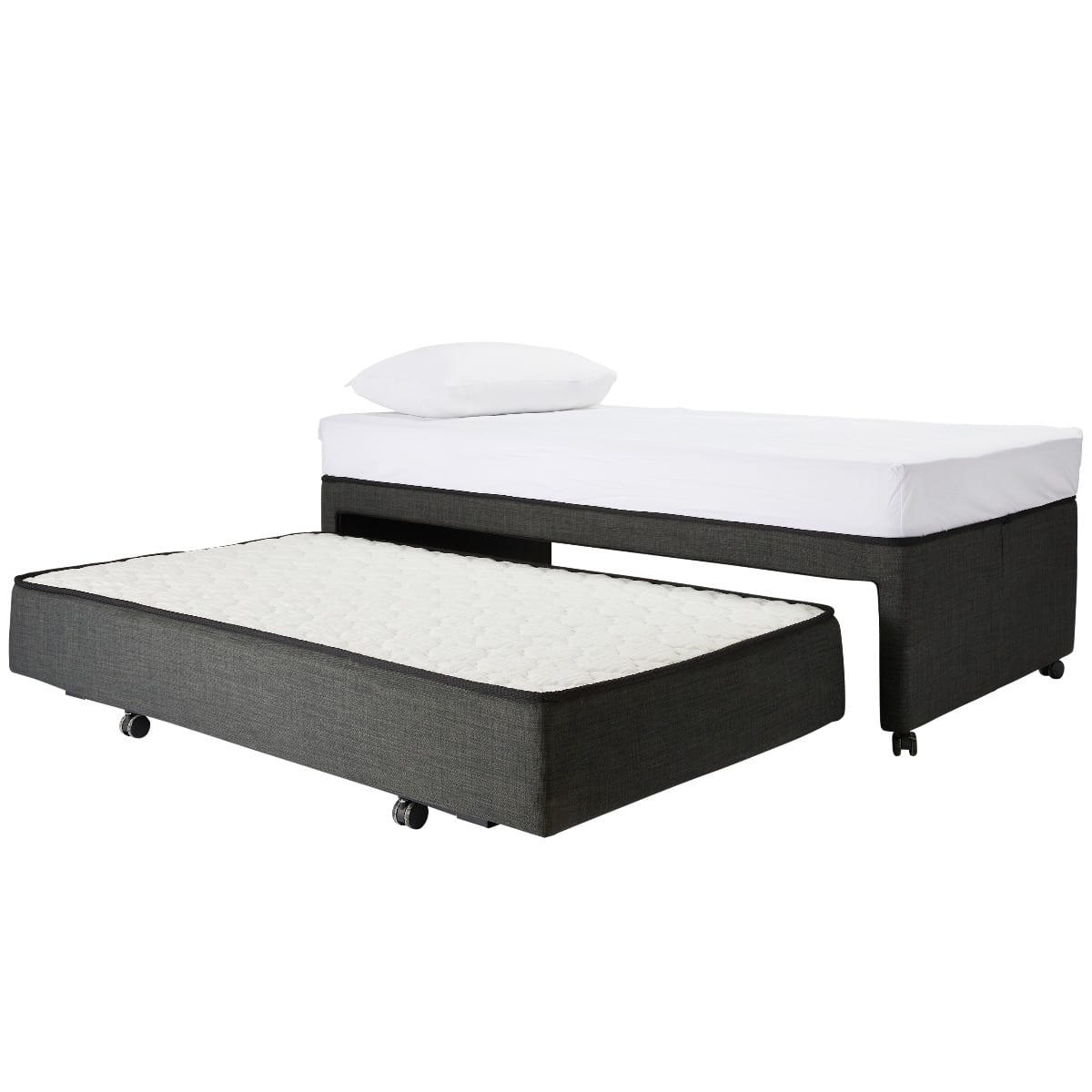 Trundle Base Charcoal (With Legs) King Single color Charcoal