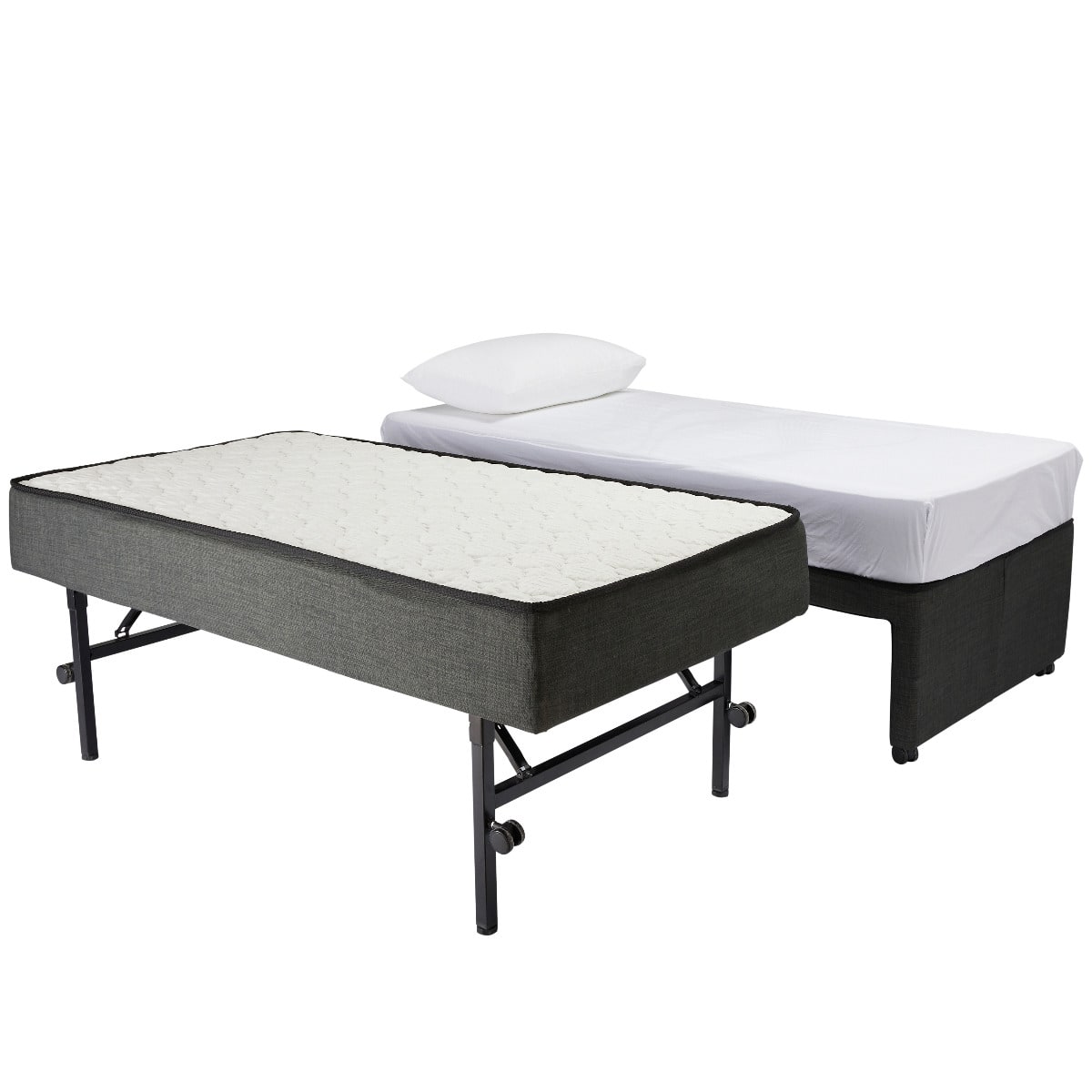 Trundle Base Charcoal (With Legs) King Single color Charcoal