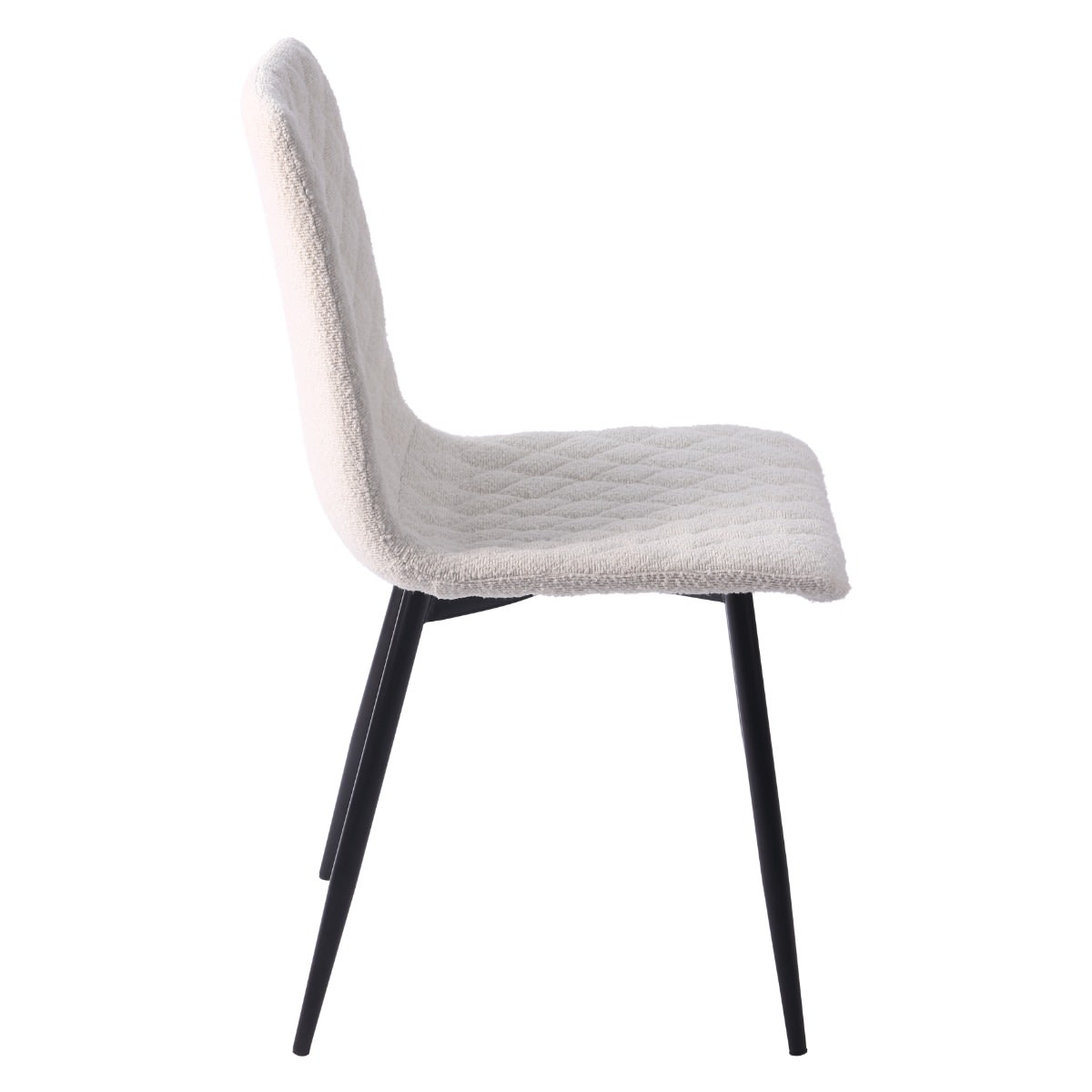Booker Dining Chair Boucle Ivory color Ivory