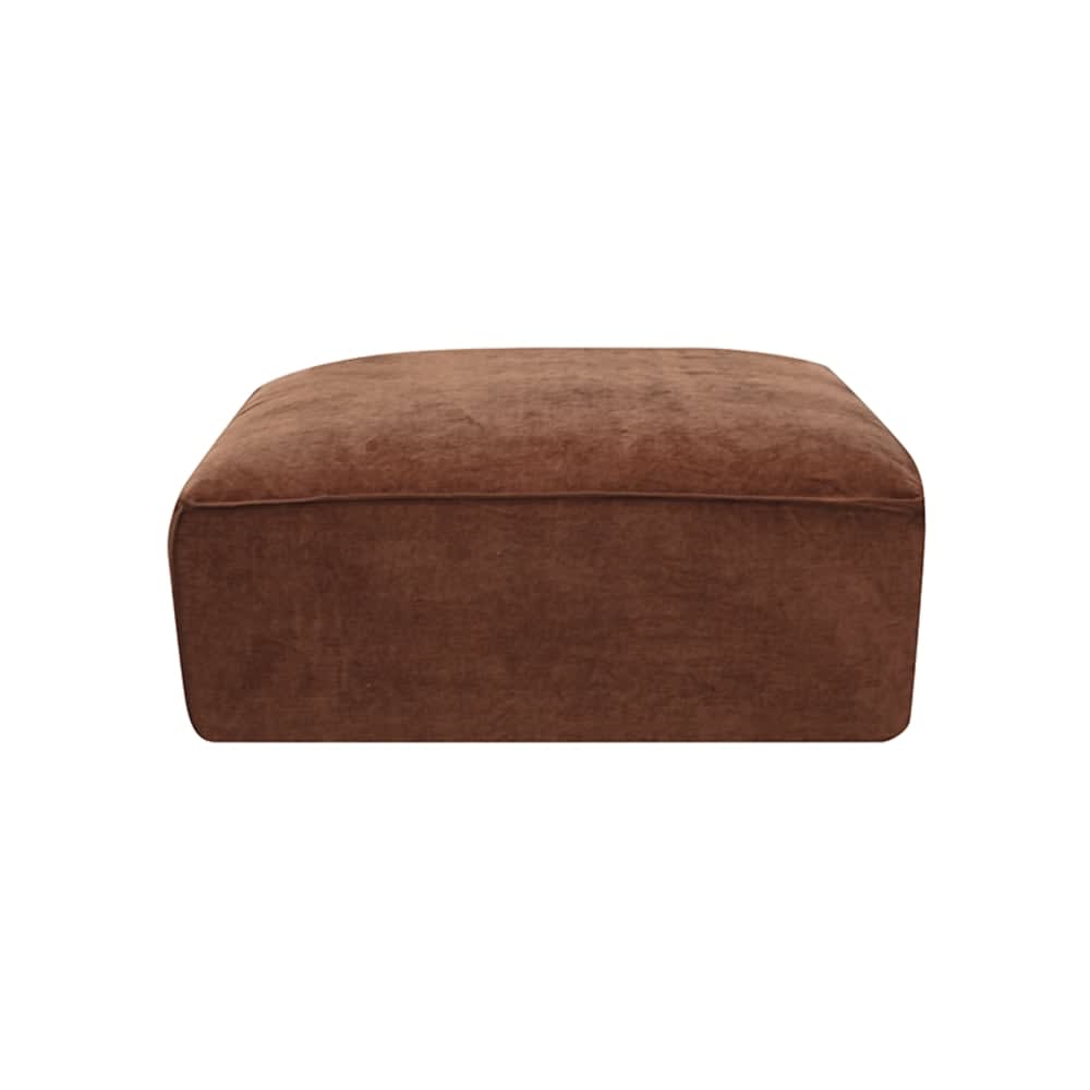 Riley Muse Rust Modular Small Ottoman color Muse Rust