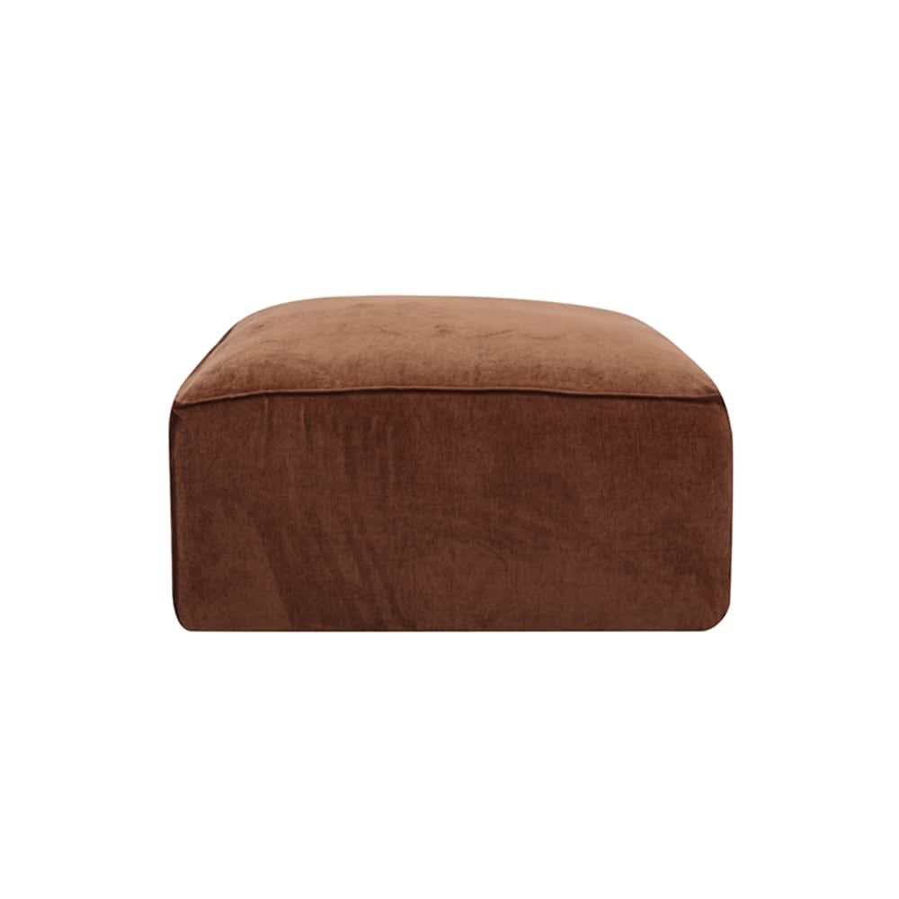 Riley Muse Rust Modular Small Ottoman color Muse Rust