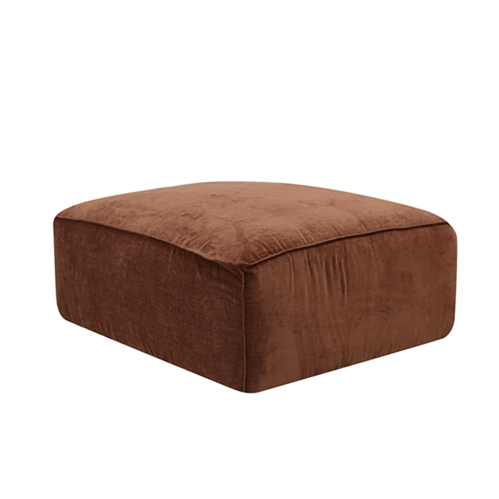 Riley Muse Rust Modular Small Ottoman color Muse Rust