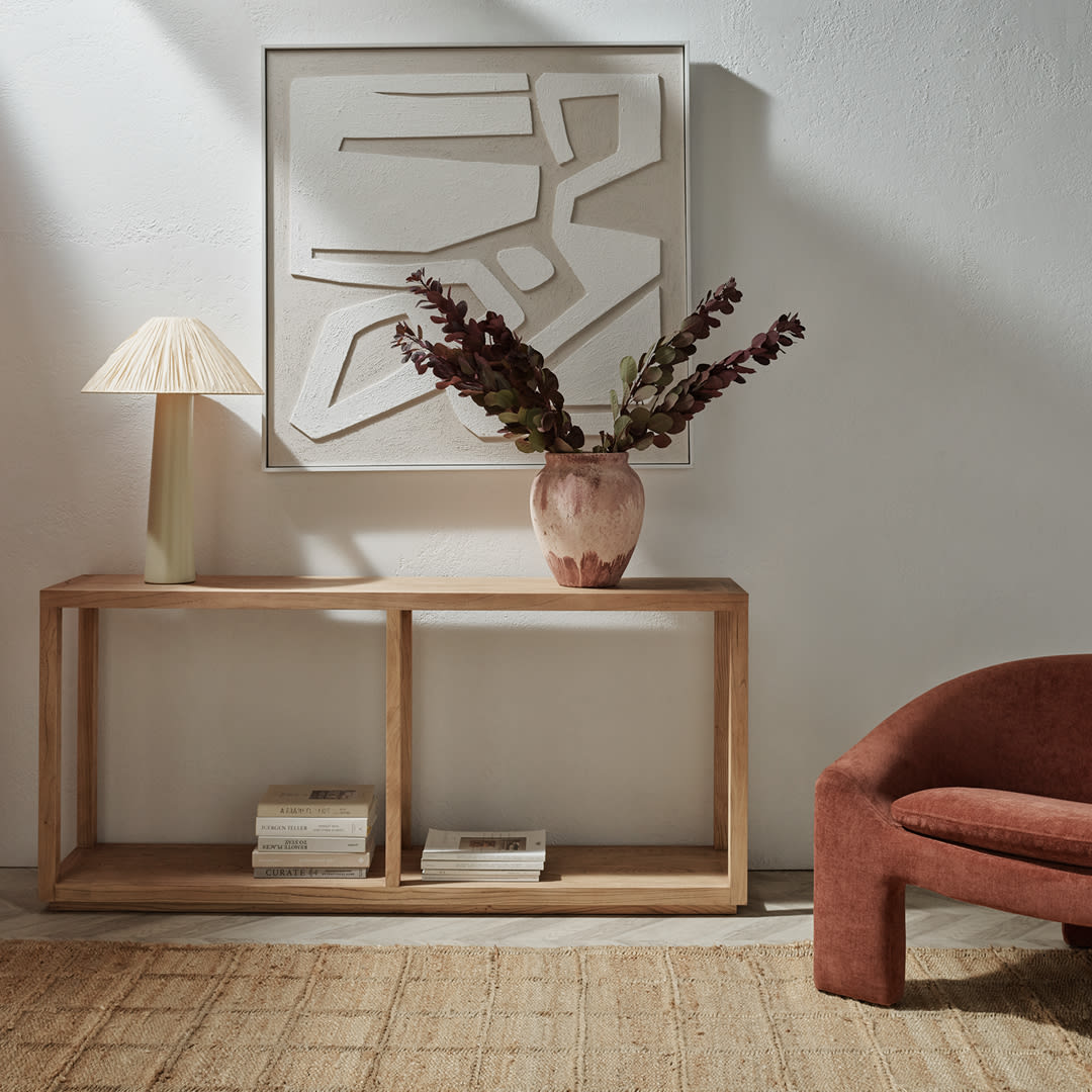 Coast Reclaimed Elm Console Table color Natural