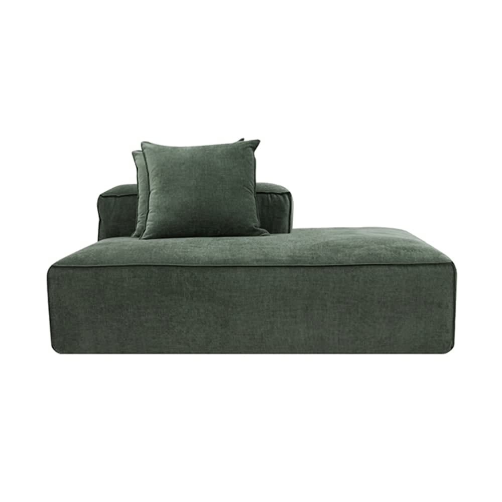 Riley Sofa Modules Slip Covers Muse Forest color Muse Forest