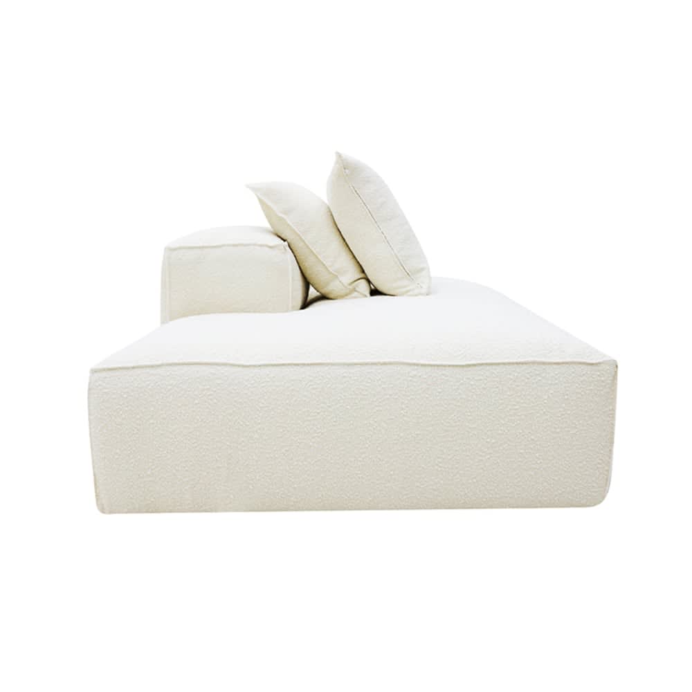 Riley Boucle Ivory Module Terminal Left color Boucle Ivory