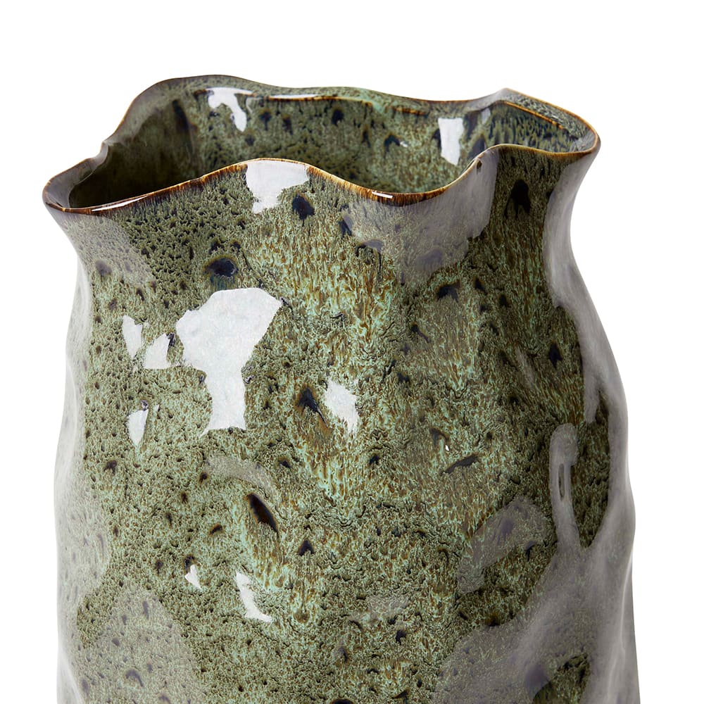 Julia Ceramic Vase Green 25 x 25 x45 cm color Green