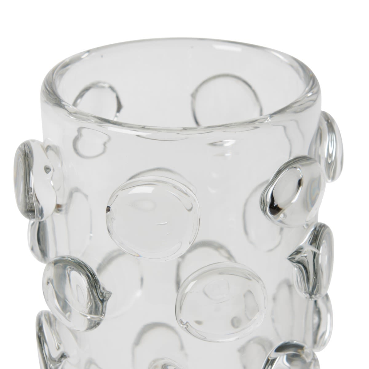Chioma Vase Glass Clear - 26cm 