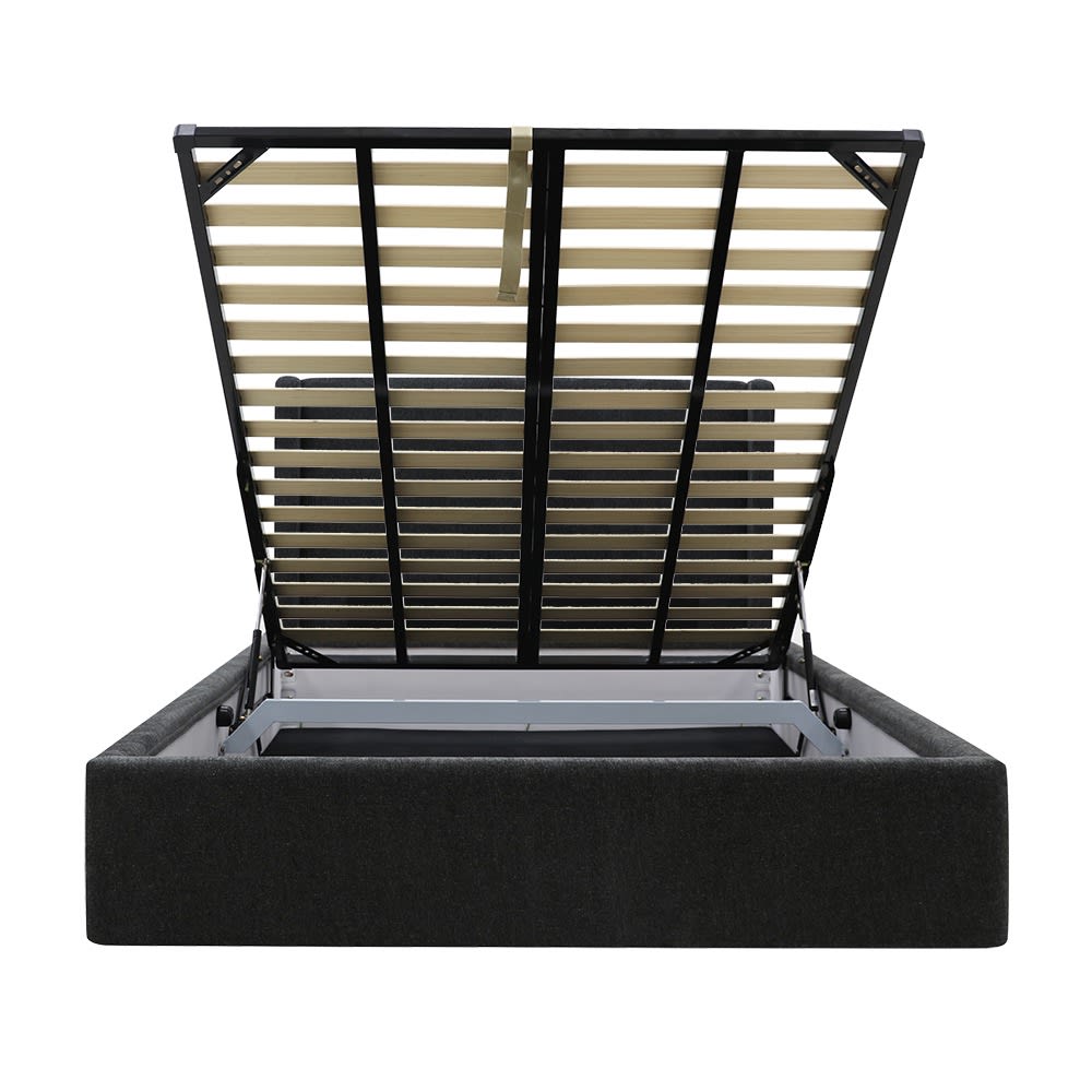 Wing Gas Lift Bed California Charcoal color California Charcoal