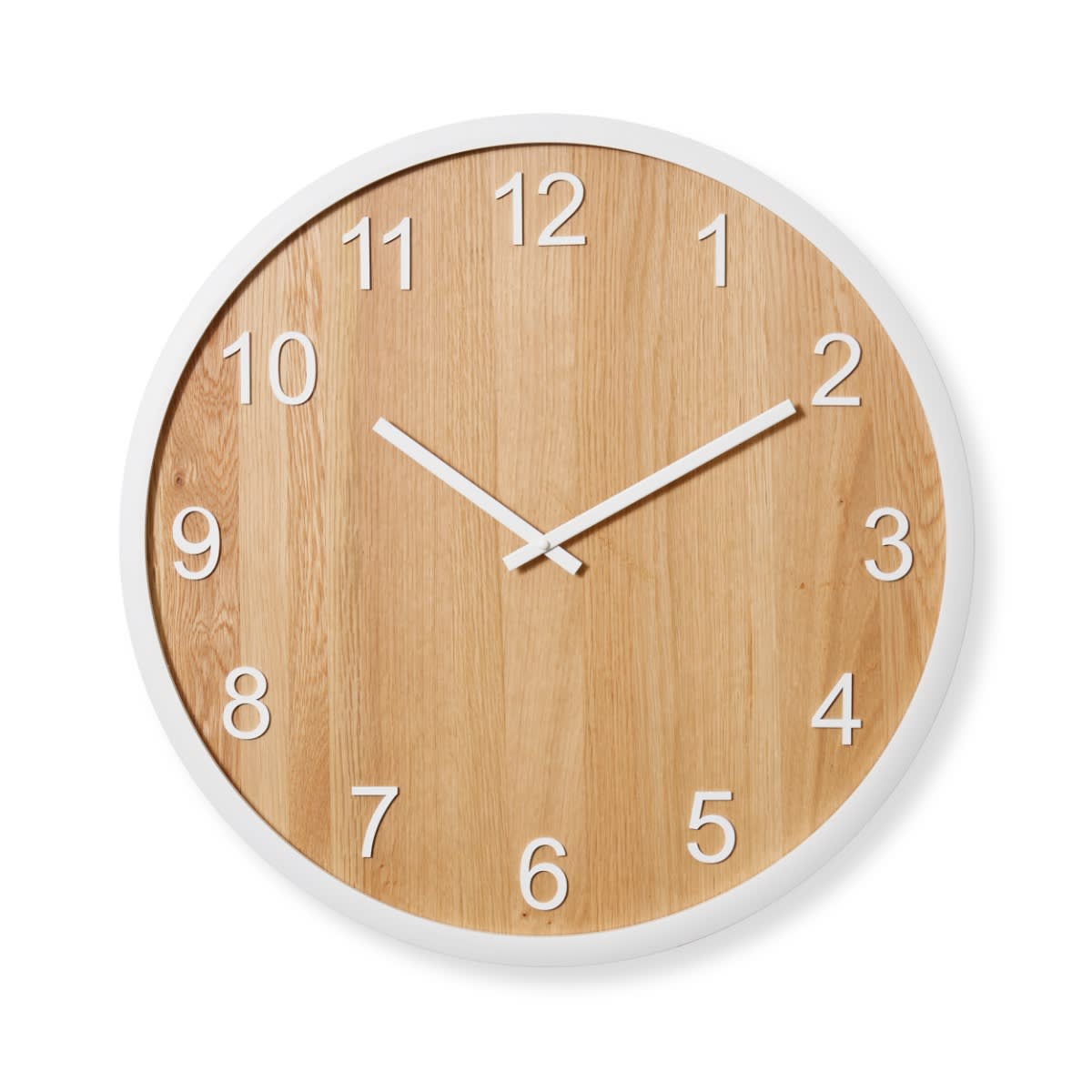 Brydon Wall Clock White - 60cm x 5cm color Natural/White