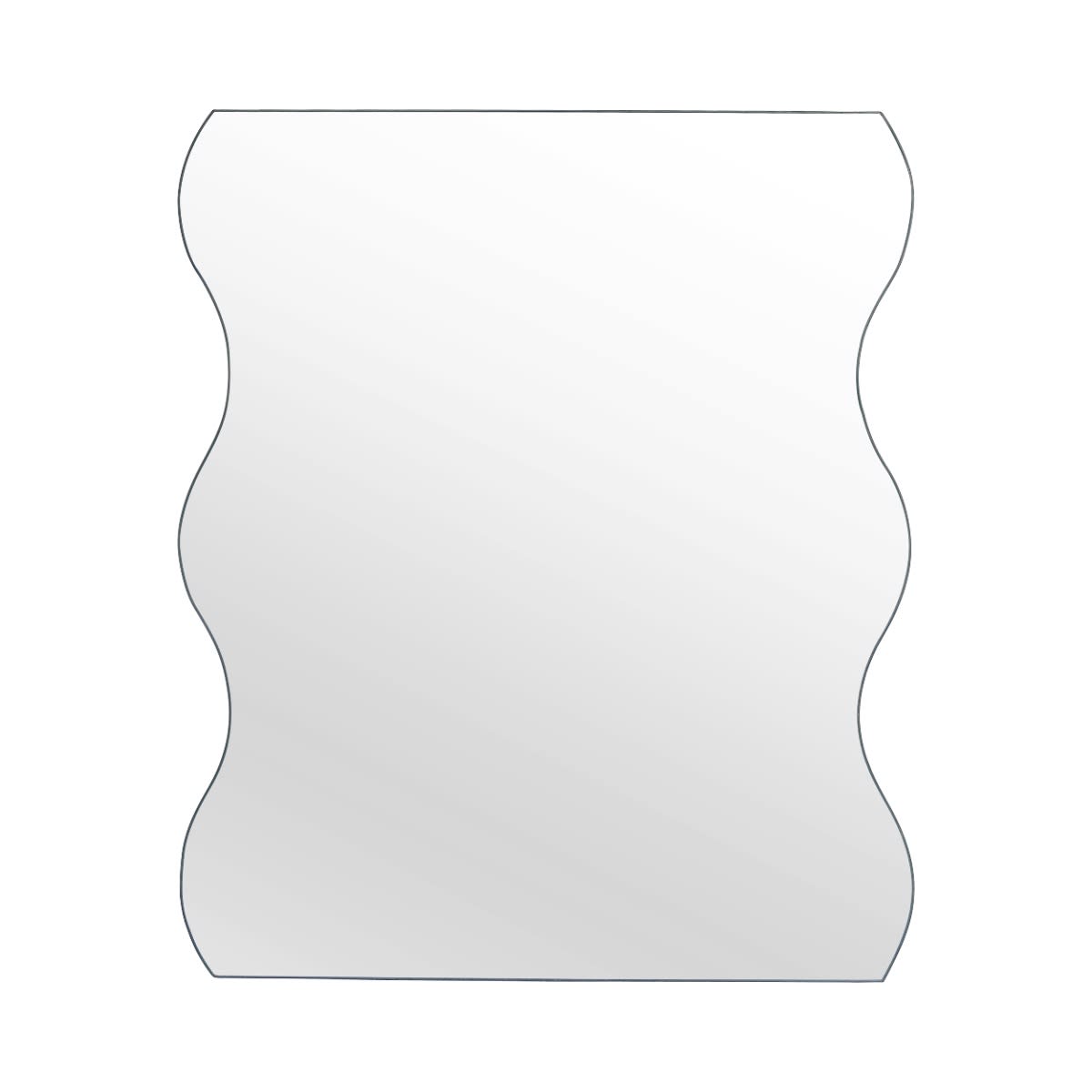 Bello Wall Mirror Black - 75cm x 90cm color Black