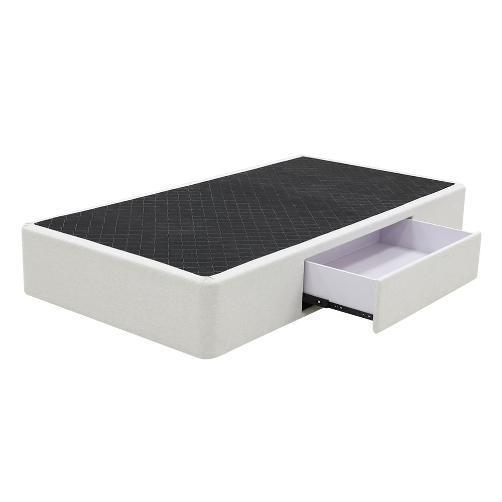 Zenith Kids 1 Drawer Storage Bed Base California Ivory color California Ivory