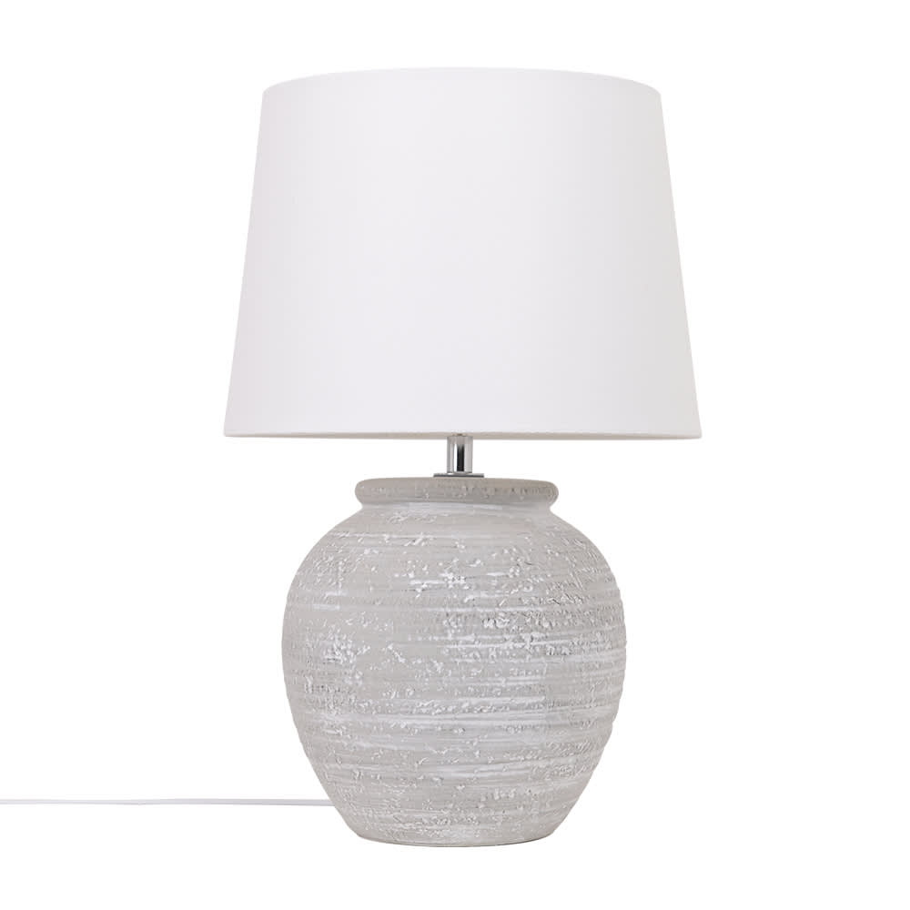 Romeo Table Lamp Antique White color White