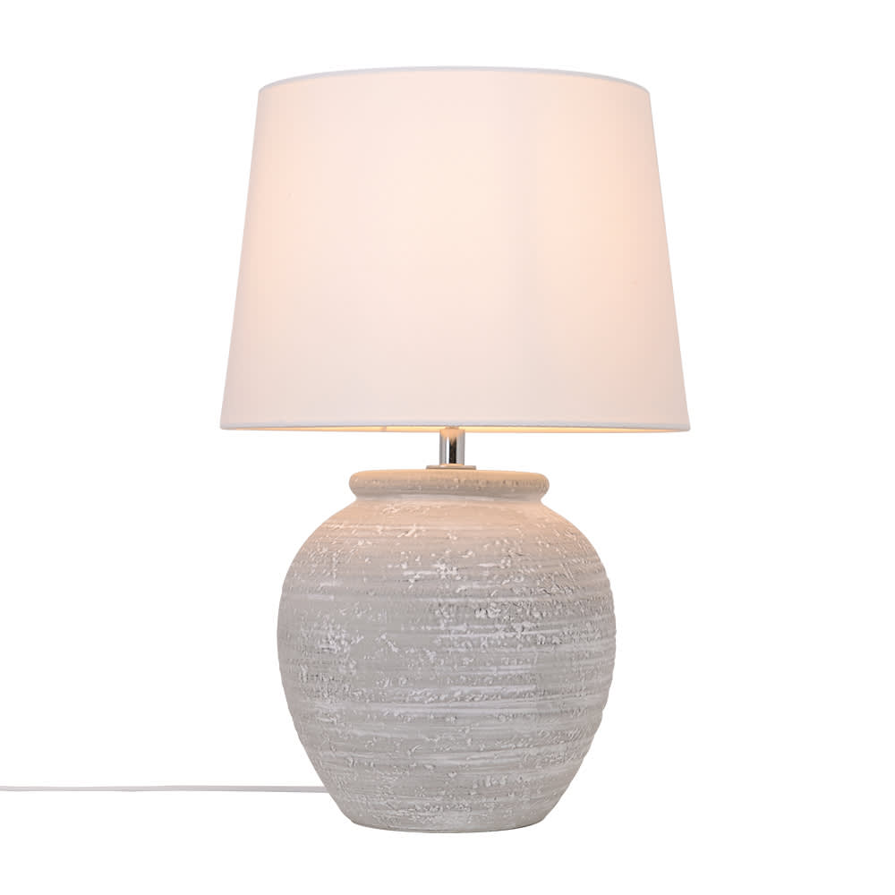 Romeo Table Lamp Antique White color White