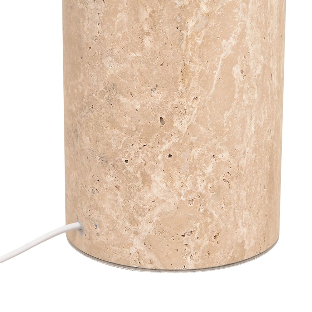 Travis Travertine Table Lamp Natural color Natural